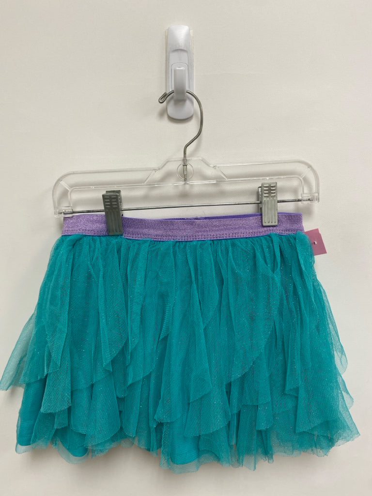 Disney SIZE 6/6X Aqua Sparkle Mesh Girl&