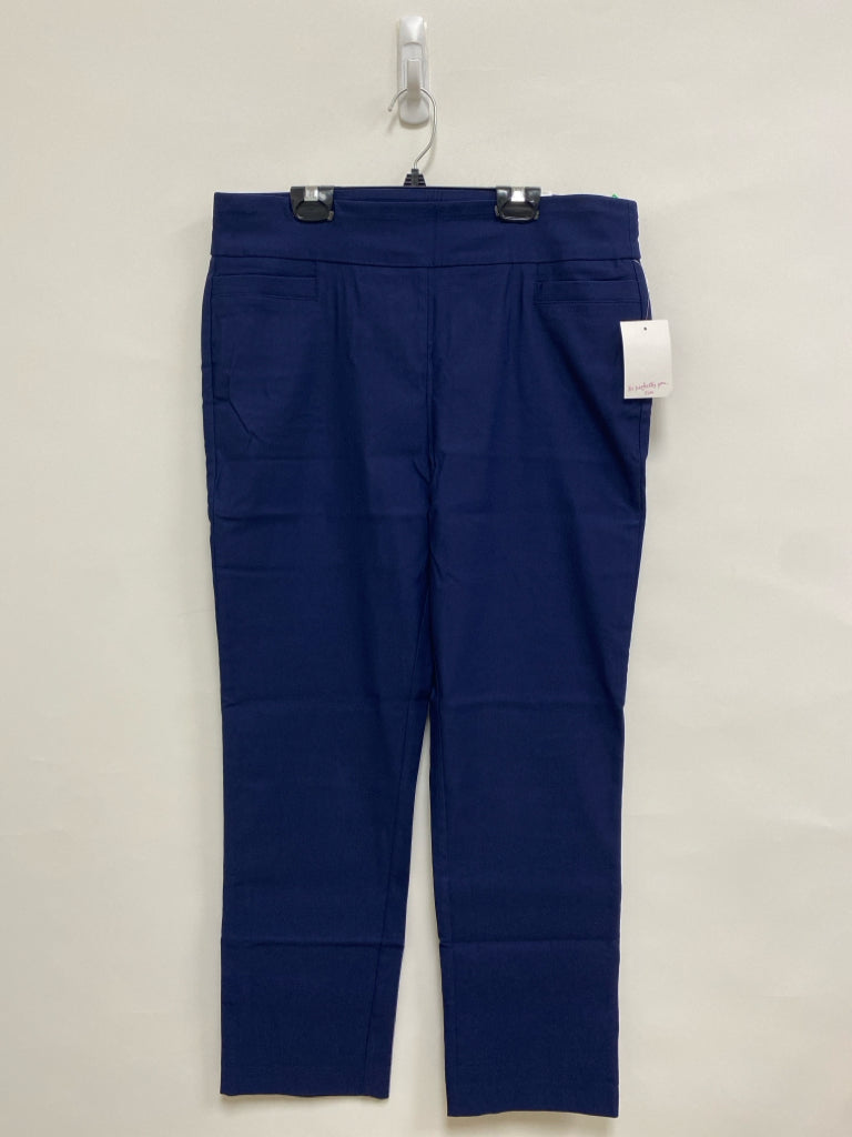 NWT Kim Rogers Size 12P Navy Pull-on Petite Pants