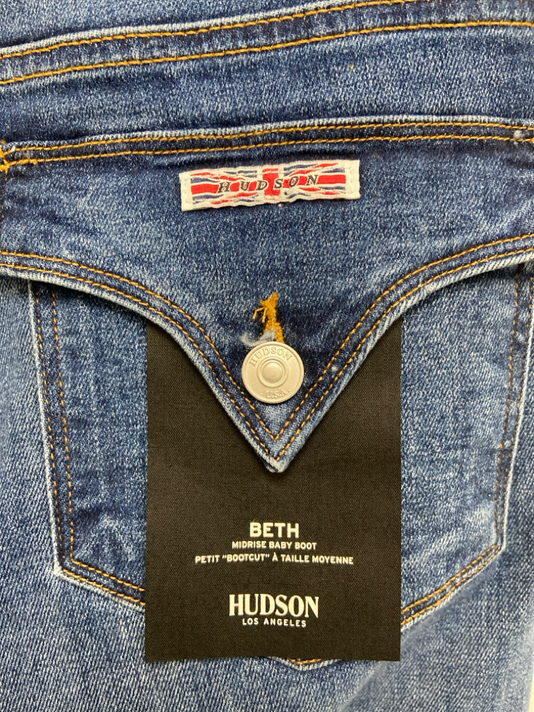 NWT HUDSON Size 30 Faded Blue Flared Ladies Jeans