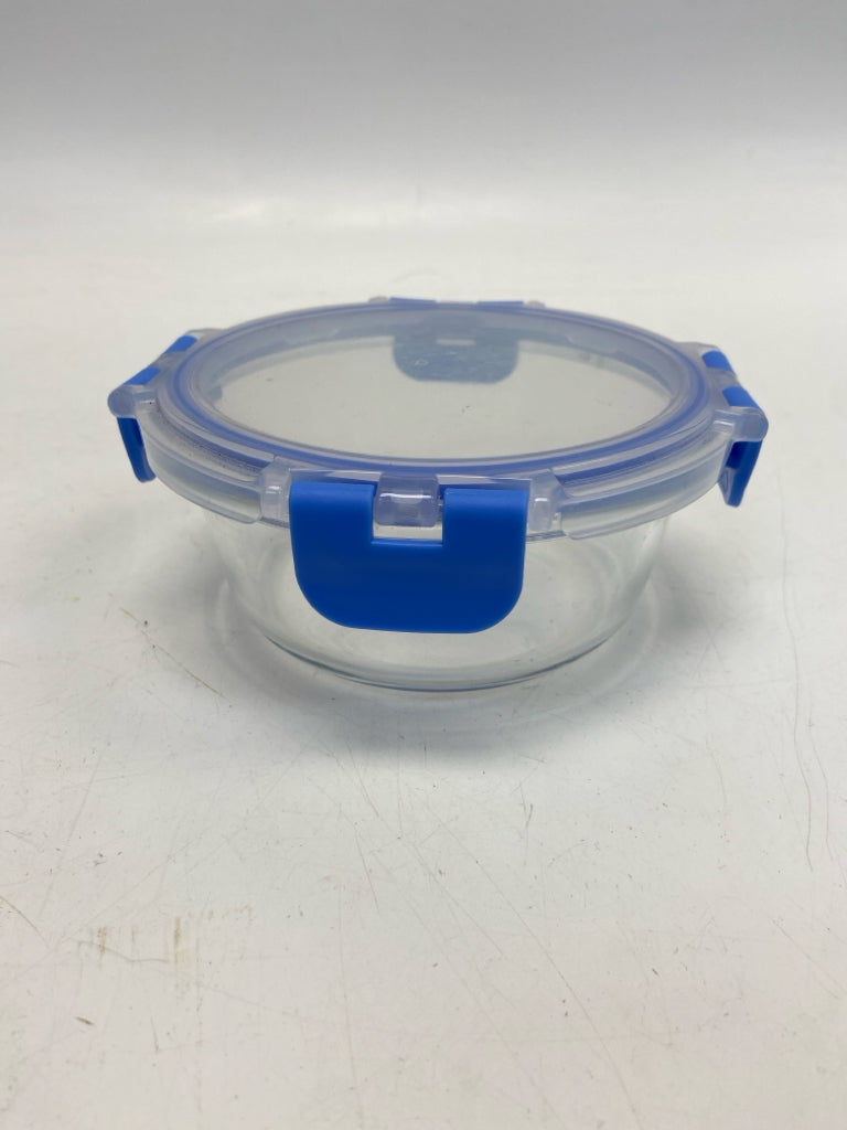 Clear Blue Storage Container