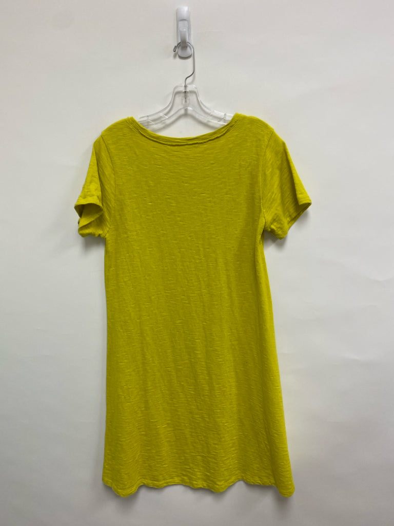 Soft Surroundings Size M Chartreuse Cotton Ladies Dress