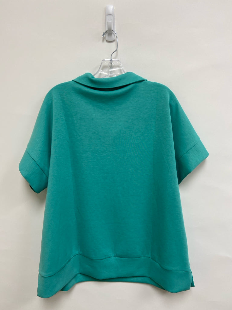 NWT  SIZE  2X Aqua Quarter Zip Plus Size Top
