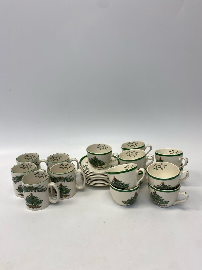 Spode Cream Green China Christmas