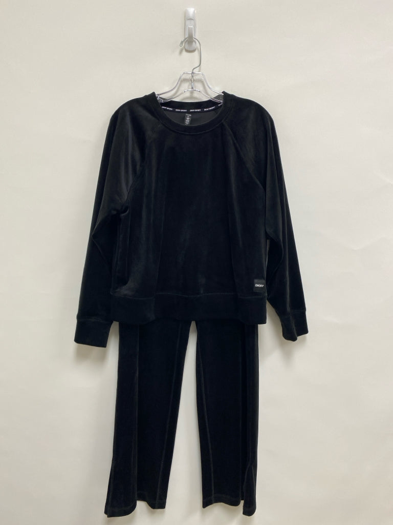 NWT DKNY Size M Black Ladies Lounge 2 pc