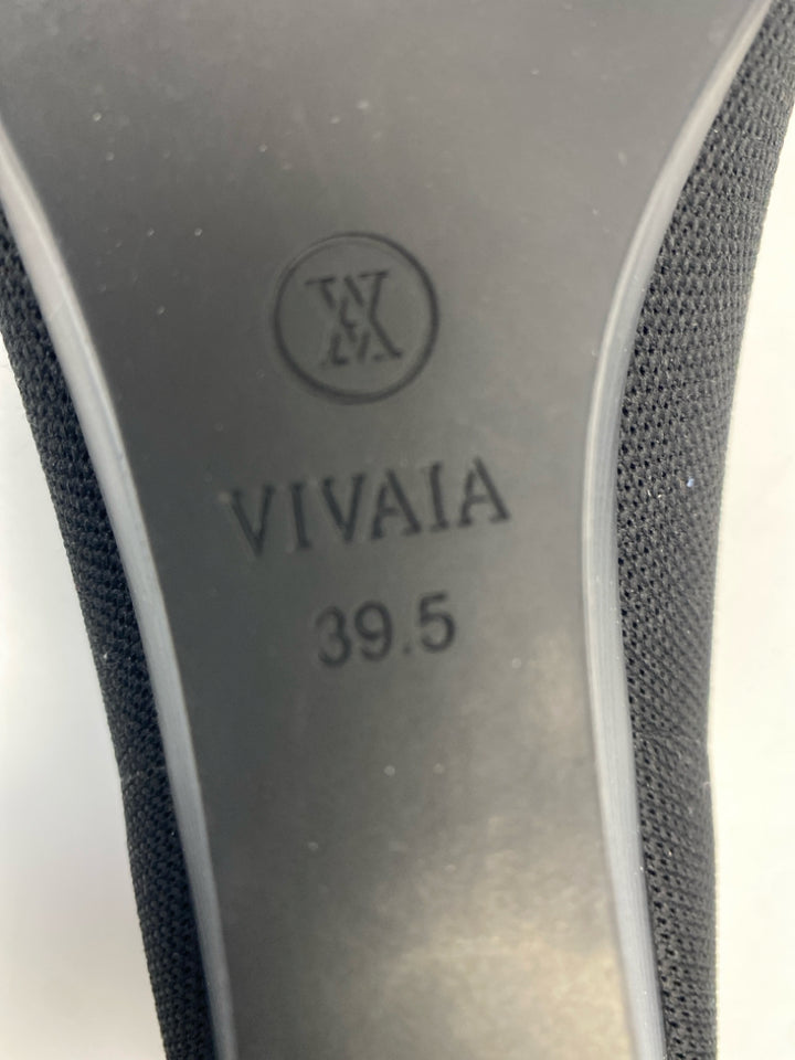 Vivaia EU Shoe Size 39.5 Black Fabric Heels