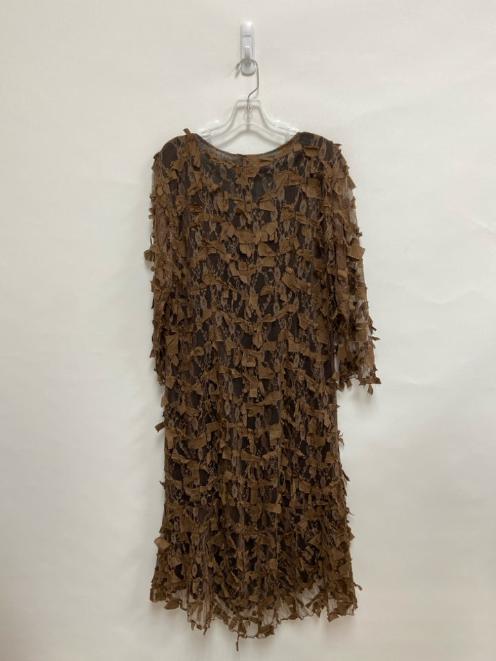 NWT Size L Brown Lace Ladies Dress