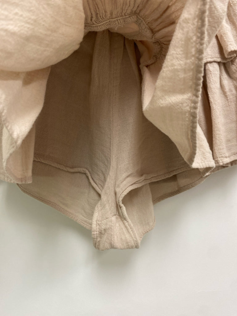 Size S Beige Smocking Ladies Skort