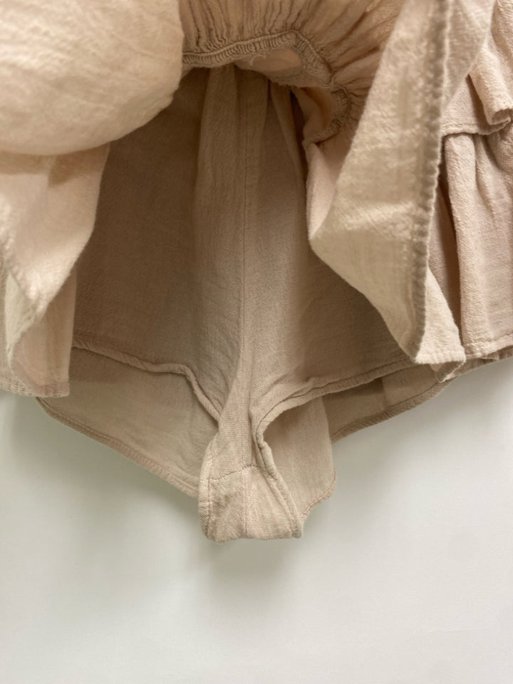 Size S Beige Smocking Ladies Skort