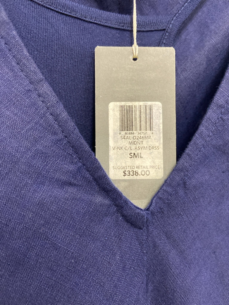 NWT Eileen Fisher Size S Navy Sleeveless Ladies Dress
