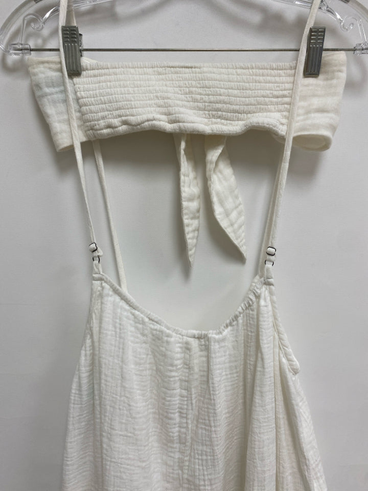 Anthropologie Size XS White Sleeveless Gauze Ladies 2pc Pant Set