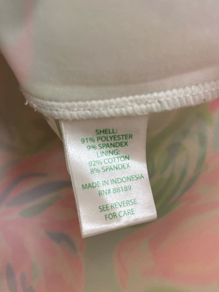 LILLY PULITZER SIZE 14 Pink/White Aqua/Green Sleeveless Girl&
