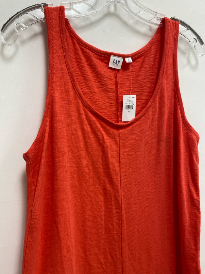 NWT Gap Size S Dark Coral Sleeveless Ladies Dress
