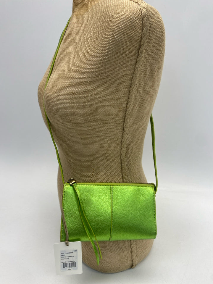 NWT Hobo Green Metallic Crossbody