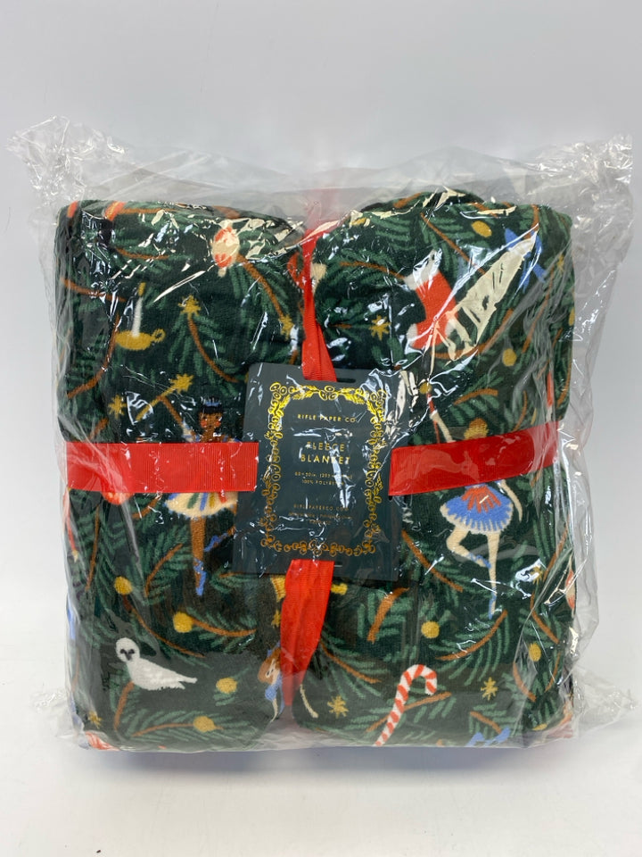NEW/PKG Rifle Paper Co. Dark Green Multi Color Nutcracker Christmas
