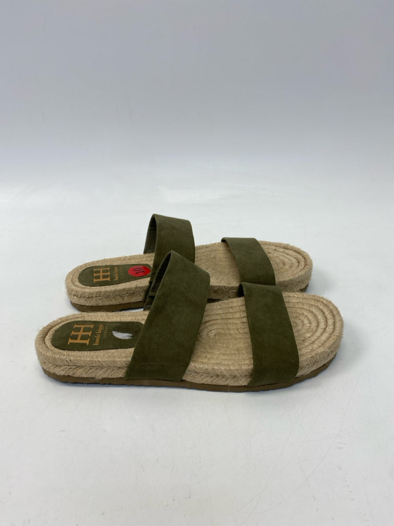 Haute Hippie  Size 10 Green Sandals