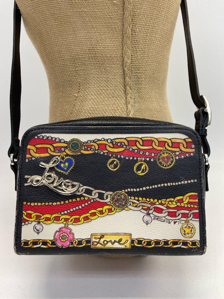 Brighton Black Multi-Color Crossbody