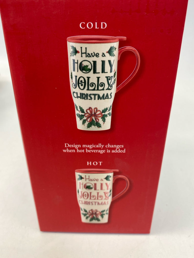 NEW/BOX Lenox White Red Christmas