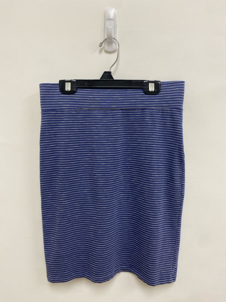 Toad &amp; Co. Size XS Dark Blue Gray Striped Ladies Skirt