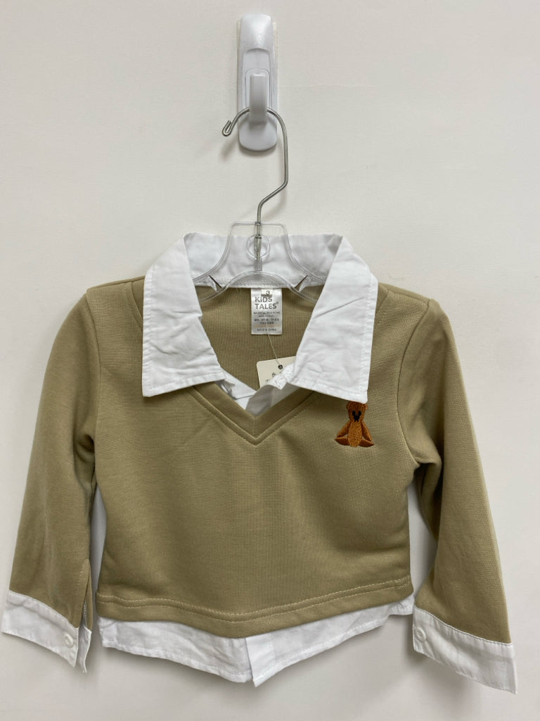 NWT SIZE 3 Beige White Overlay Boy&