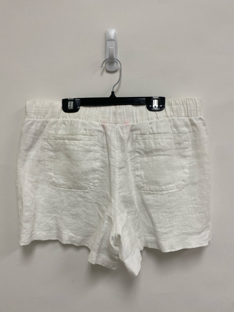 NWT LILLY PULITZER Size L White Linen Ladies Shorts