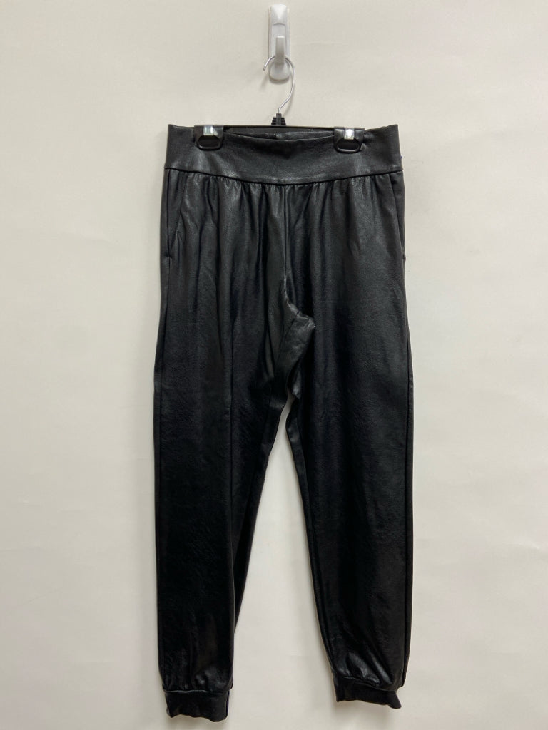 Size XS Black Joggers Faux Leather Ladies Pants