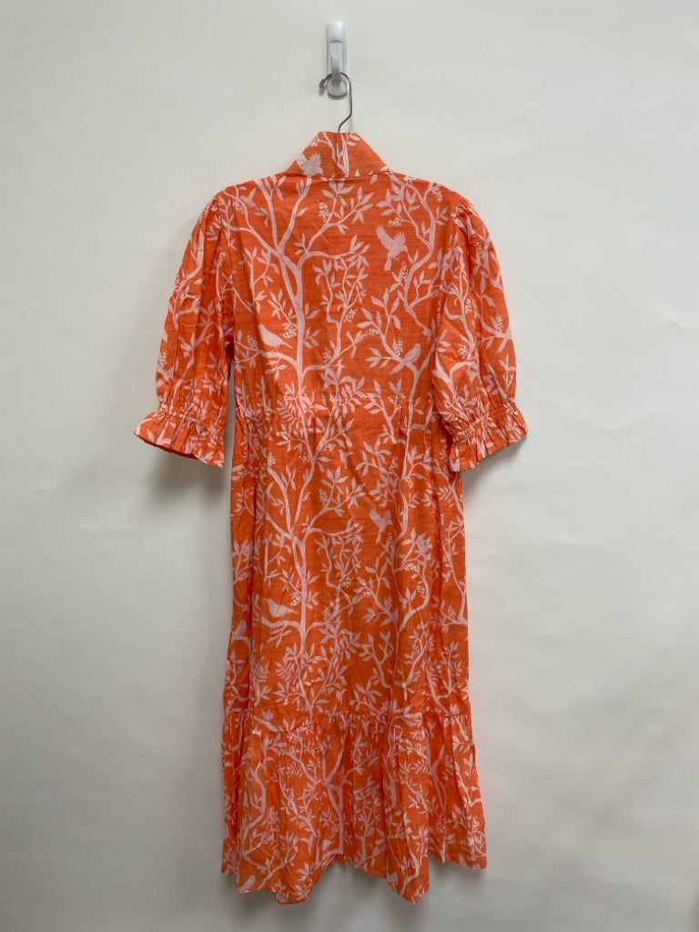 NWT Size S Coral Pale Pink Birds Ladies Dress