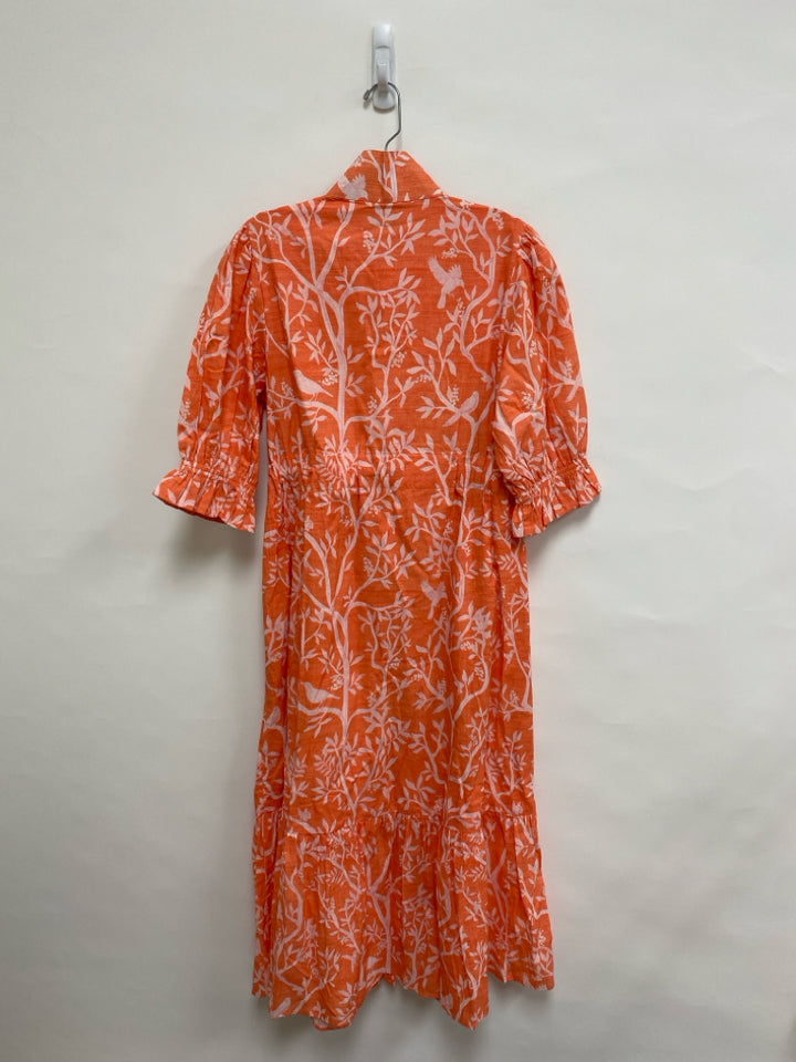 NWT Size S Coral Pale Pink Birds Ladies Dress