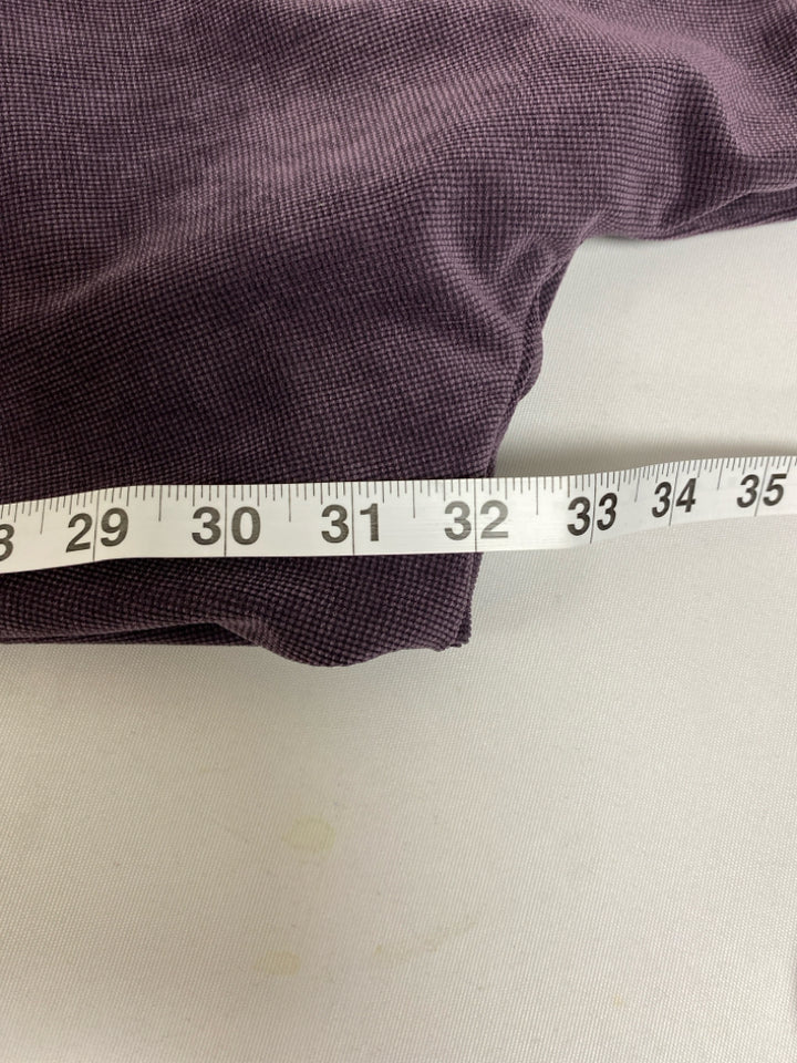BALLIN Size 35 Purple Texture Velour Men&