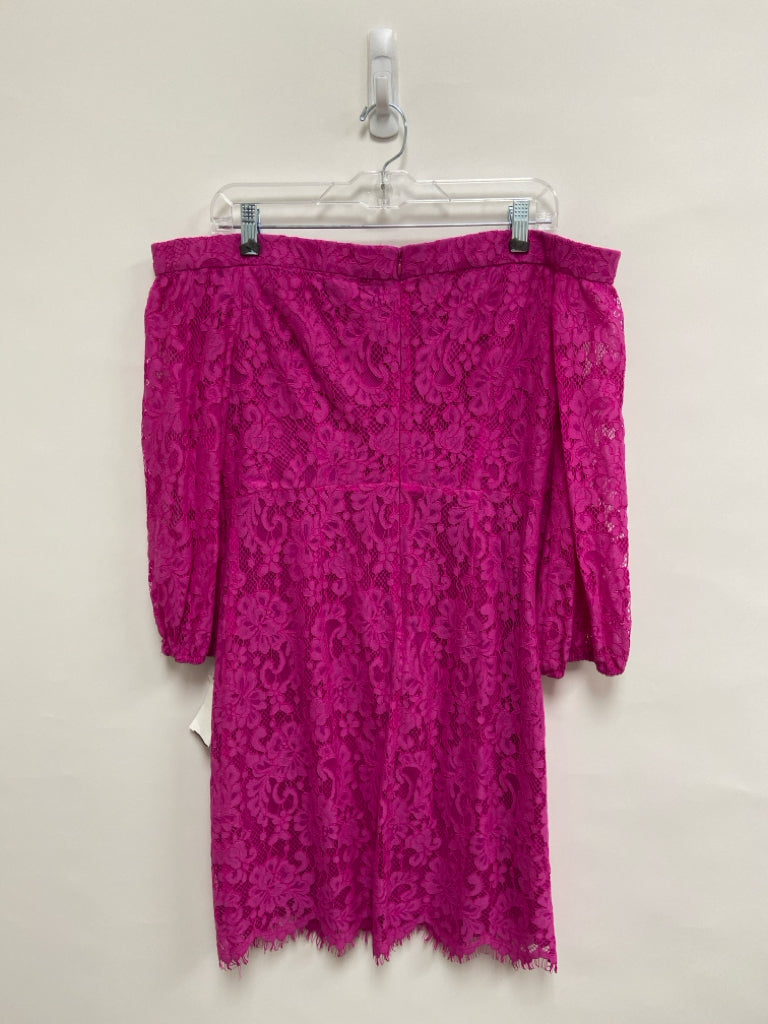 NWT Trina Turk Size 8 Hot Pink Lace Ladies Dress