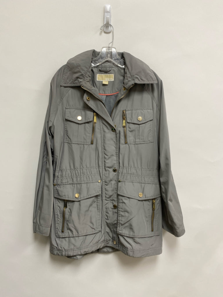 Michael Kors Size M Gray Hooded Ladies Jacket