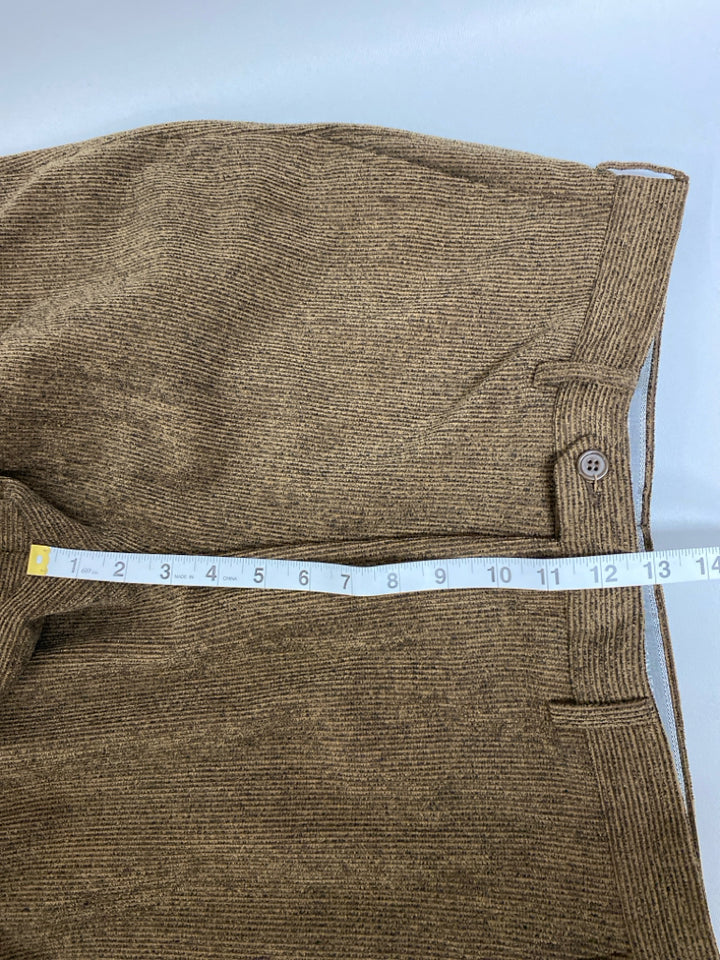 ST.CROIX Size 34 Tan Charcoal Ribbed Men&