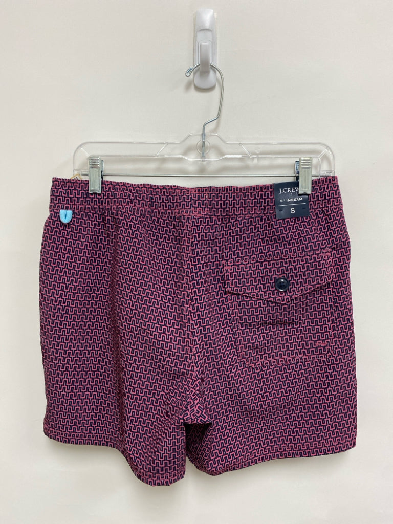NWT J Crew Size S Pink Navy Print Men&