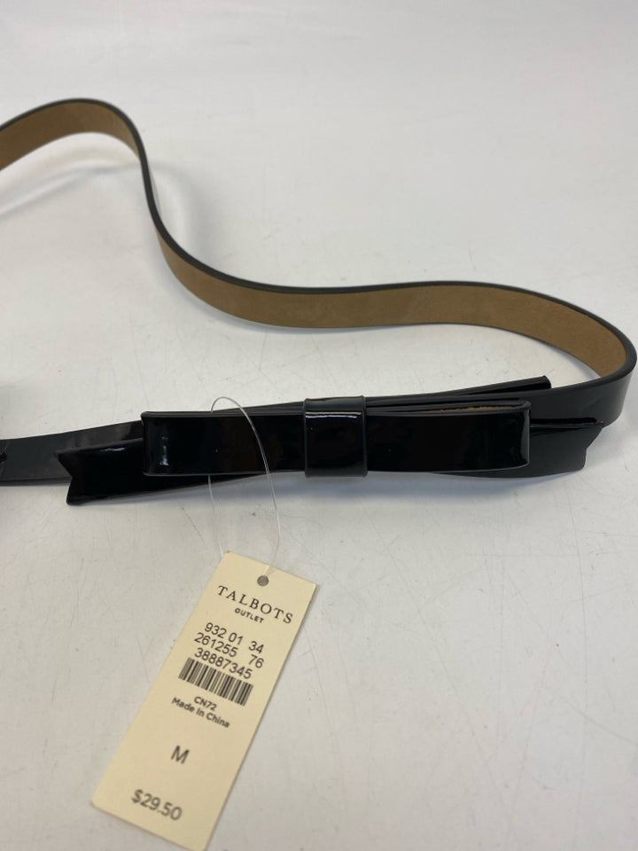NWT Talbots Black Bows Belt