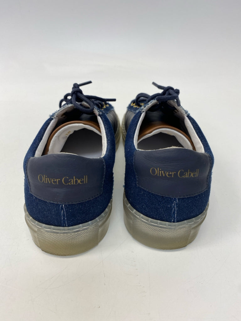 Oliver Cabell  Size 38 Navy Denim Lace-up Sneakers