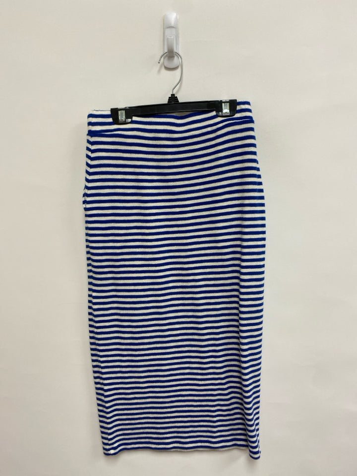 NWT Clare V. Size XS Blue/White Stripes Knit Ladies Skirt