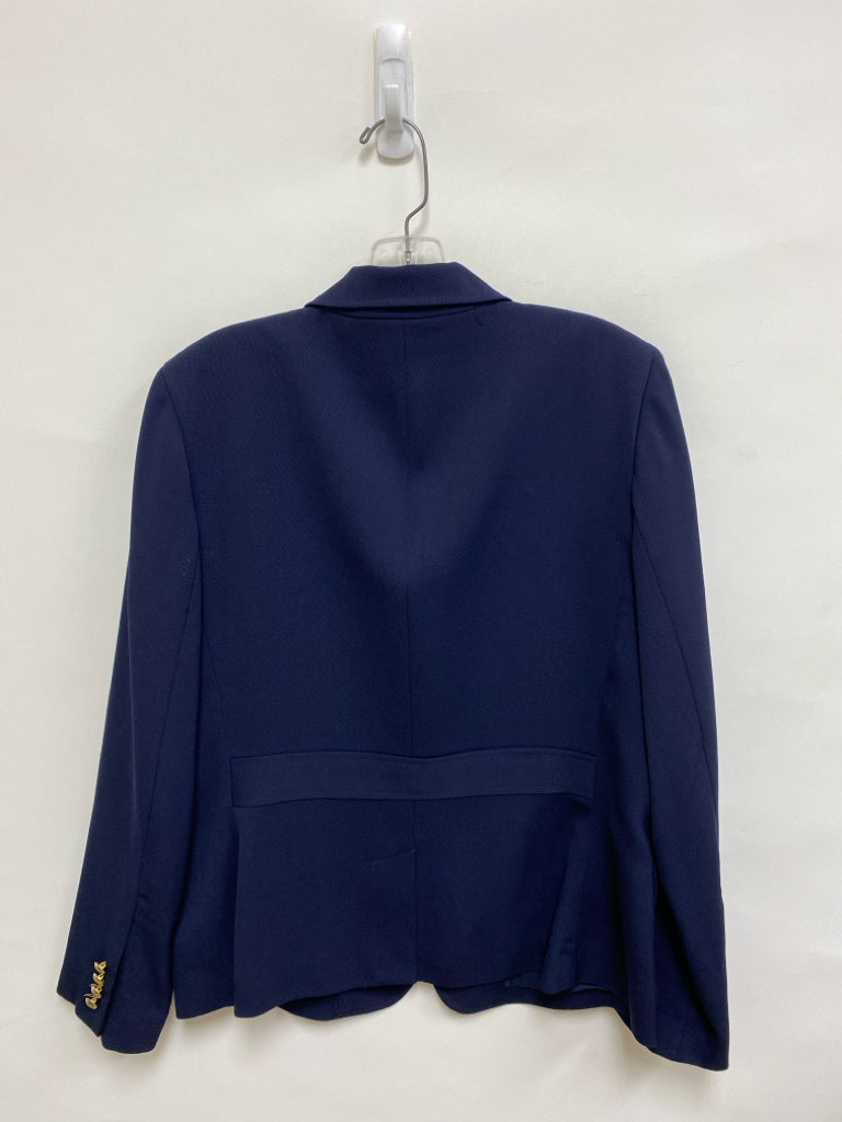 Lauren Ralph Lauren Size 12 Navy Crest Wool Ladies Jacket