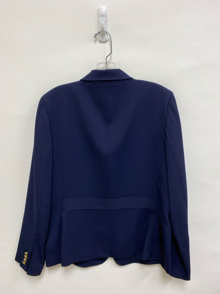 Lauren Ralph Lauren Size 12 Navy Crest Wool Ladies Jacket