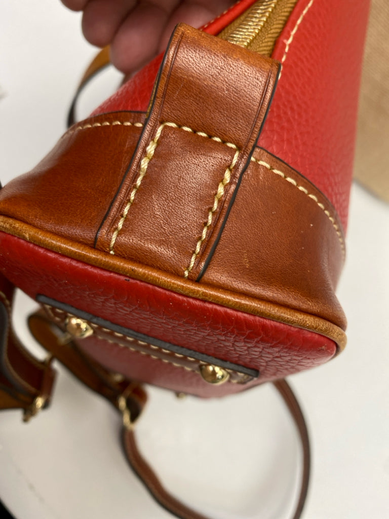 Dooney &amp; Bourke Red Brown Backpack