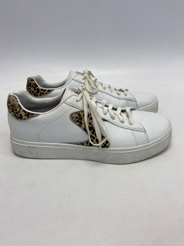 Skechers US Shoe Size 10 White Brown/Blk Lace-up Sneakers