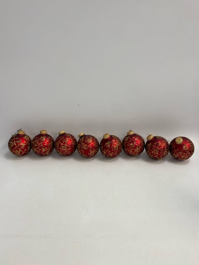 Red Gold Ornaments