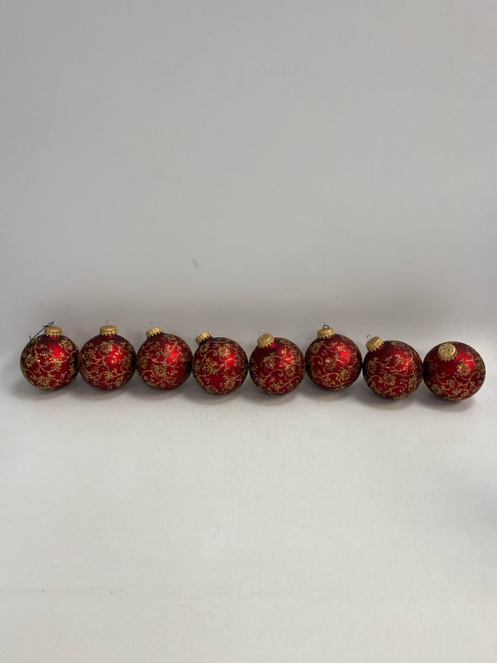 Red Gold Ornaments