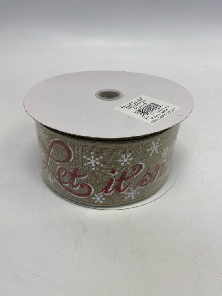 Burton Tan Red Snowflakes Christmas