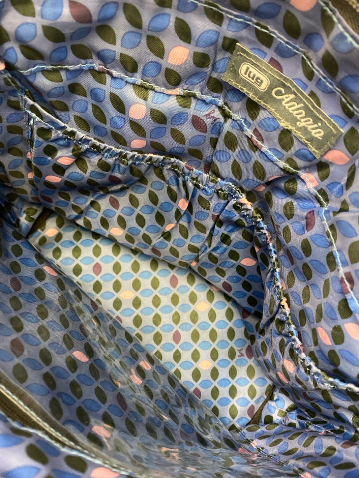 Lug Black Blue Nylon Crossbody