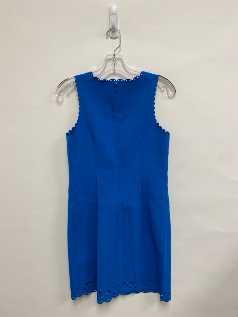 NWT J Crew Size 2 Blue Scalloped Sleeveless Eyelet Ladies Dress
