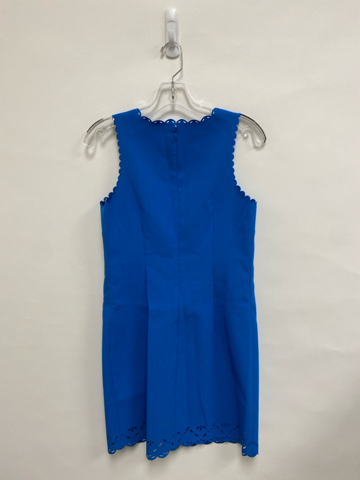 NWT J Crew Size 2 Blue Scalloped Sleeveless Eyelet Ladies Dress