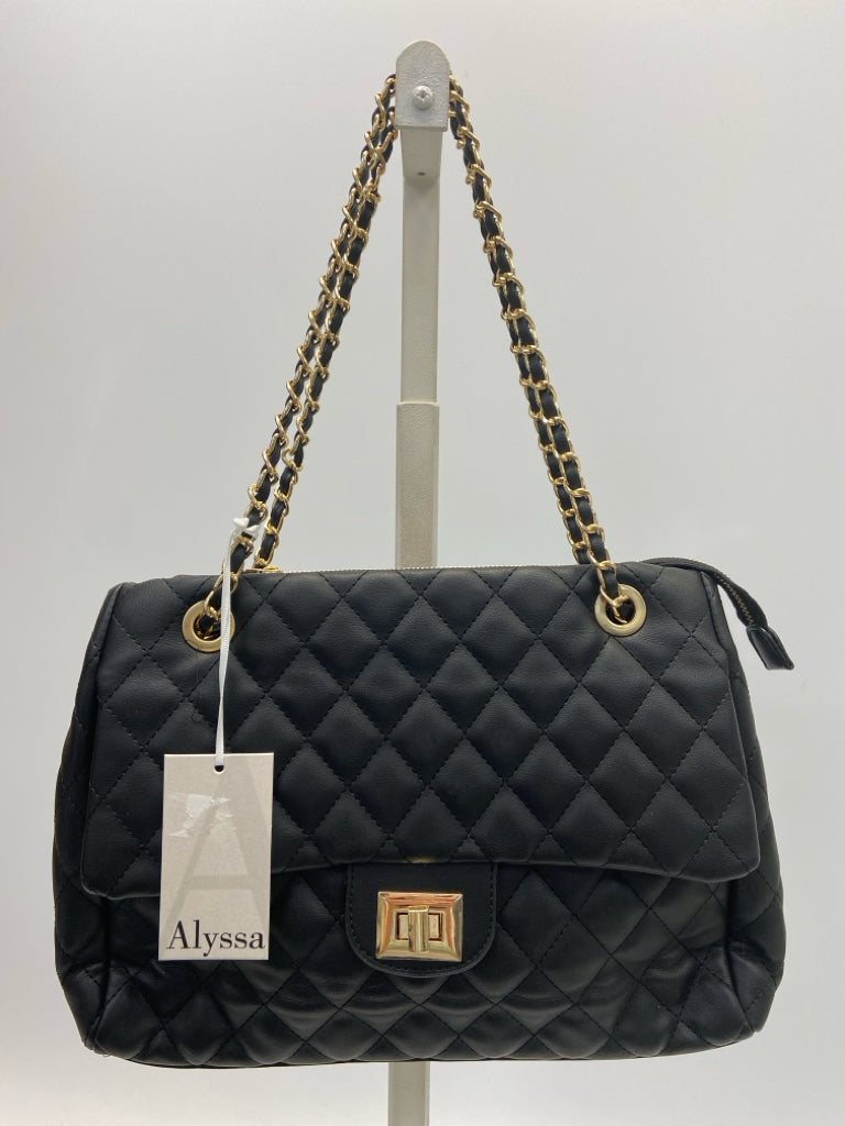 NWT Black Quilted Handbag