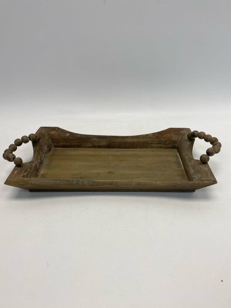 Brown Wood Tray