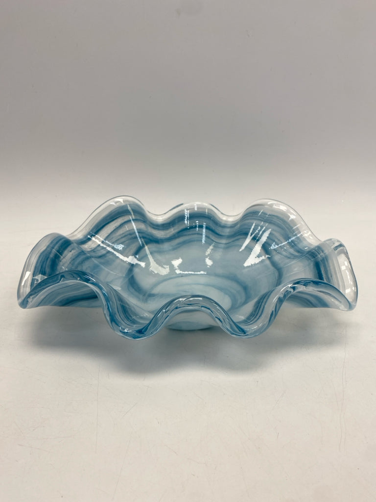 Blue/White Swirl Glass Bowl(s)