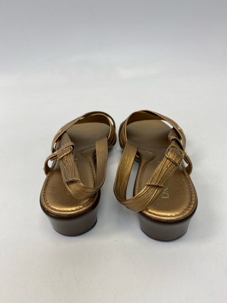 Size 8 Bronze Crisscross Sandals