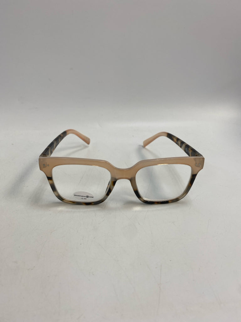 Max Studio Blush Brown/Cream Reading Glasses